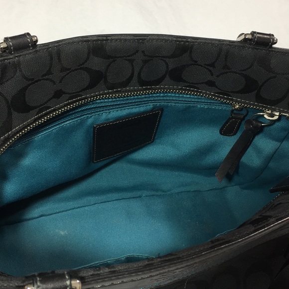 Coach Signature Shoulder Tote Bag - Picture 10 of 13